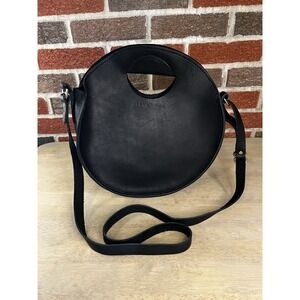 Urban Southern Leather Britt Circle Crossbody Bag Black EUC